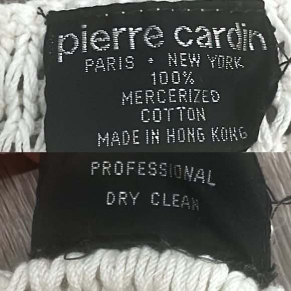 VTG 80s Pierre Cardin Rainbow Striped Knit Sweater Vest Cream Mod Retro Pride XS - Picture 8 of 9